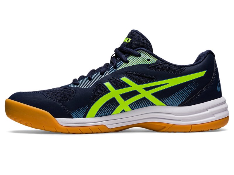 Asics Upcourt 5 Tenisice Za Odbojku Muške Crne Zelene | RS2613-099