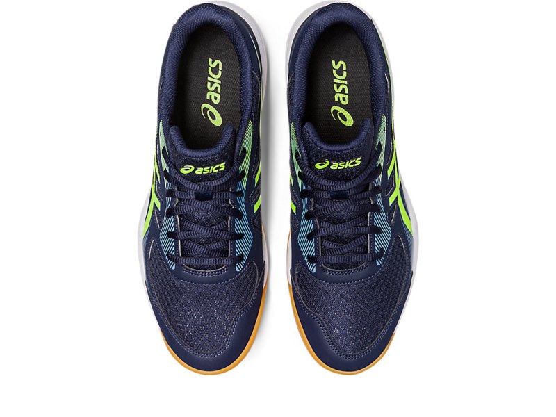 Asics Upcourt 5 Tenisice Za Odbojku Muške Crne Zelene | RS2613-099