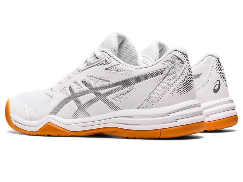 Asics Upcourt 5 Tenisice Za Odbojku Ženske Bijele Srebrne | RS2965-204