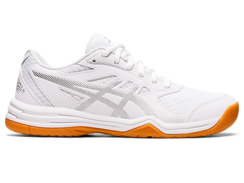 Asics Upcourt 5 Tenisice Za Odbojku Ženske Bijele Srebrne | RS2965-204